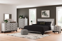 Load image into Gallery viewer, Vessalli King Panel Bed with Mirrored Dresser, Chest and 2 Nightstands
