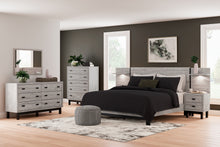 Load image into Gallery viewer, Vessalli King Panel Bed with Mirrored Dresser and Chest
