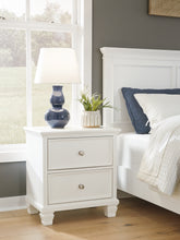 Load image into Gallery viewer, Fortman Full Panel Bed with Mirrored Dresser, Chest and 2 Nightstands
