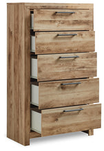 Load image into Gallery viewer, Hyanna Queen Panel Storage Bed with Mirrored Dresser and Chest
