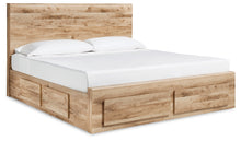 Load image into Gallery viewer, Hyanna Queen Panel Storage Bed with Mirrored Dresser and 2 Nightstands

