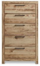 Load image into Gallery viewer, Hyanna King Panel Storage Bed with Mirrored Dresser, Chest and 2 Nightstands
