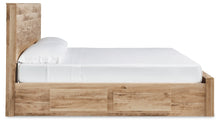Load image into Gallery viewer, Hyanna King Panel Storage Bed with Mirrored Dresser
