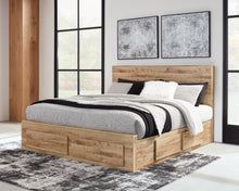 Load image into Gallery viewer, Hyanna King Panel Storage Bed with Mirrored Dresser
