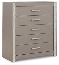 Load image into Gallery viewer, Surancha Queen/Full Panel Headboard with Mirrored Dresser, Chest and 2 Nightstands
