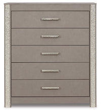 Load image into Gallery viewer, Surancha Queen/Full Panel Headboard with Mirrored Dresser and Chest
