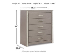 Load image into Gallery viewer, Surancha Queen/Full Panel Headboard with Mirrored Dresser and Chest
