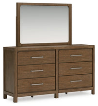 Load image into Gallery viewer, Cabalynn Queen Upholstered Bed with Mirrored Dresser and Chest
