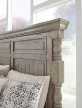Load image into Gallery viewer, Harrastone King Panel Bed with Mirrored Dresser and 2 Nightstands
