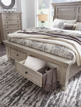 Load image into Gallery viewer, Harrastone King Panel Bed with Mirrored Dresser, Chest and Nightstand
