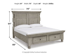 Load image into Gallery viewer, Harrastone King Panel Bed with Dresser
